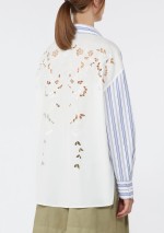 Weekend Max Mara - Camicia in cotone a righe e pizzo Sangallo - 5111016206 - WKDTESSILE - Tadolini Abbigliamento