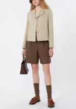 Weekend Max Mara - Cotton and linen canvas Bermuda shorts - 5141026206 - WKDECUBA - Tadolini Abbigliamento