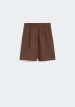 Weekend Max Mara - Cotton and linen canvas Bermuda shorts - 5141026206 - WKDECUBA - Tadolini Abbigliamento