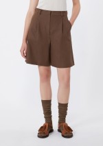 Weekend Max Mara - Cotton and linen canvas Bermuda shorts - 5141026206 - WKDECUBA - Tadolini Abbigliamento