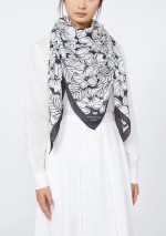 Weekend Max Mara - Maxi carré in modal e seta - 5541046506 001 - WKASARONG - Tadolini Abbigliamento