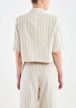 Vicolo - Blazer maniche corte a righe - TAB1975 - Tadolini Abbigliamento