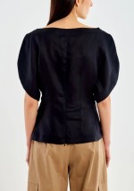 Vicolo - Top maniche effetto petalo - TAB2351 - Tadolini Abbigliamento
