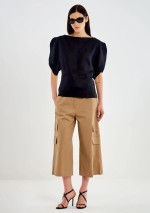 Vicolo - Top maniche effetto petalo - TAB2351 - Tadolini Abbigliamento