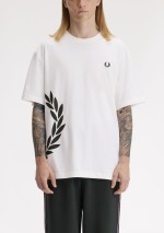 Fred Perry - Textured Laurel Wreath T-shirt - M2440 129 - Tadolini Abbigliamento