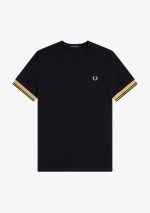 Fred Perry - Twin tipped cuff T-shirt - M2396 90A - Tadolini Abbigliamento