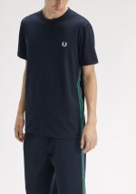 Fred Perry - T-shirt con fettuccia a righe - M2460 - Tadolini Abbigliamento