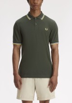 Fred Perry - Polo piqué con doppia riga - M3600 05B - Tadolini Abbigliamento