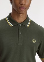 Fred Perry - Polo piqué con doppia riga - M3600 05B - Tadolini Abbigliamento