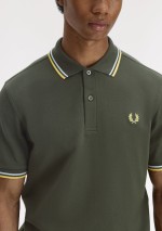 Fred Perry - Polo piqué con doppia riga - M3600 05B - Tadolini Abbigliamento