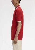 Fred Perry - Polo piqué con doppia riga - M3600 07B - Tadolini Abbigliamento