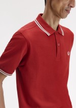 Fred Perry - Polo piqué con doppia riga - M3600 07B - Tadolini Abbigliamento