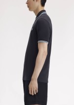 Fred Perry - Polo piqué con doppia riga - M3600 09B - Tadolini Abbigliamento