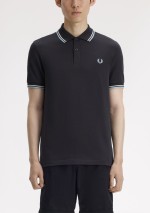 Fred Perry - Polo piqué con doppia riga - M3600 09B - Tadolini Abbigliamento