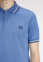 Fred Perry - Polo piqué con doppia riga - M3600 89A - Tadolini Abbigliamento
