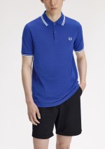 Fred Perry - Polo piqué con doppia riga - M3600 99A - Tadolini Abbigliamento