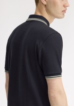 Fred Perry - Polo piqué con doppia riga - M3600 T73 - Tadolini Abbigliamento