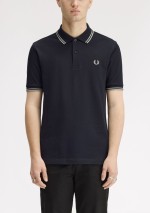 Fred Perry - Polo piqué con doppia riga - M3600 T73 - Tadolini Abbigliamento