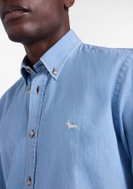 Harmont & Blaine - Camicia in denim regular fit - CRQ001013161M - Tadolini Abbigliamento