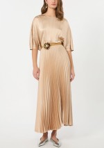 Weekend Max Mara - Pleated satin skirt - 5106036106 - WKDNICCHIA - Tadolini Abbigliamento