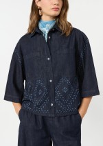 Weekend Max Mara - Boxy shirt in laser-treated cotton denim - 5116016106 - WKDALARE - Tadolini Abbigliamento