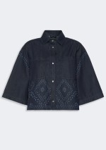 Weekend Max Mara - Boxy shirt in laser-treated cotton denim - 5116016106 - WKDALARE - Tadolini Abbigliamento