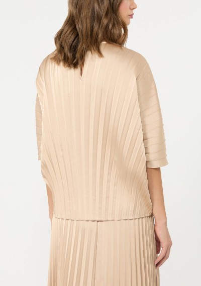 Weekend Max Mara - Loose blouse in pleated satin - 5166056106 - WKDAUREO - Tadolini Abbigliamento