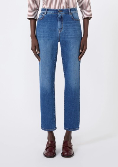 Weekend Max Mara - Slim-fit stretch denim cropped jeans - 5186076106 - WKDLANA - Tadolini Abbigliamento