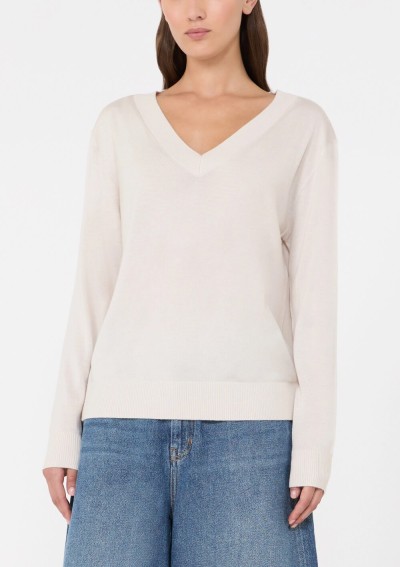 Weekend Max Mara - Wool, silk and cashmere V-neck sweater - 5366126106 - WKDTALAMO - Tadolini Abbigliamento