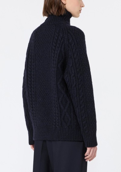 Weekend Max Mara - Wool yarn turtleneck Aran jumper - 5366016606 - WKSSARONG - Tadolini Abbigliamento