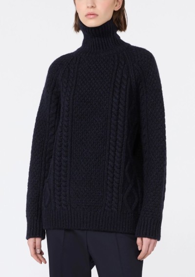 Weekend Max Mara - Dolcevita in filato di lana Aran - 5366016606 - WKSSARONG - Tadolini Abbigliamento