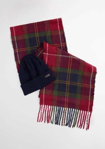 Barbour - Set regalo con berretto Swinton e sciarpa Galingale - MGS0079 TN69 - Tadolini Abbigliamento