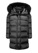 Bomboogie - Piumino lungo in nylon lucido con finitura ciré - CW786PTDLC6 - Tadolini Abbigliamento