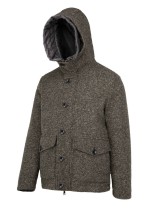 Bomboogie - Short coat with hood in ribbed knit - GM9814TWBAC - Tadolini Abbigliamento