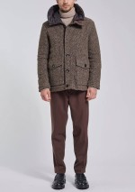 Bomboogie - Short coat with hood in ribbed knit - GM9814TWBAC - Tadolini Abbigliamento