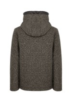 Bomboogie - Short coat with hood in ribbed knit - GM9814TWBAC - Tadolini Abbigliamento