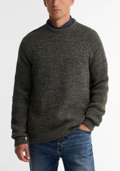 Barbour - Horseford crew neck jumper - MKN1113 OL51 - Tadolini Abbigliamento