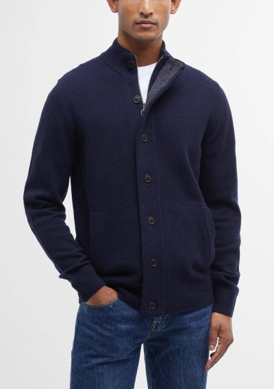 Barbour - Essential elbow-patch cardigan - MKN0731 NY91 - Tadolini Abbigliamento