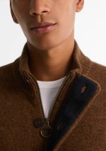 Barbour - Maglione con zip Patch - MKN0731 OR51 - Tadolini Abbigliamento