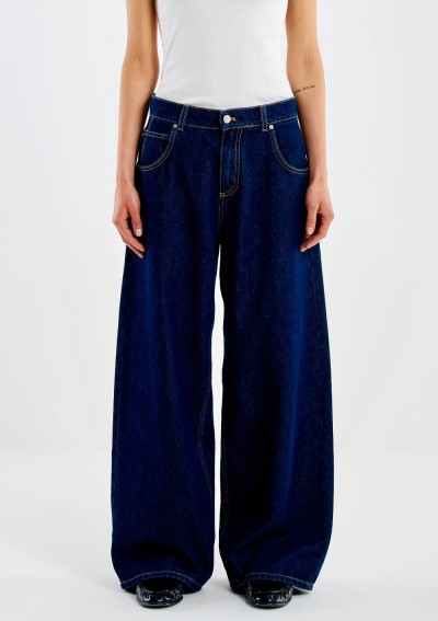 Vicolo - Jeans icon Mia baggy denim rinse - DAC5057 - Tadolini Abbigliamento